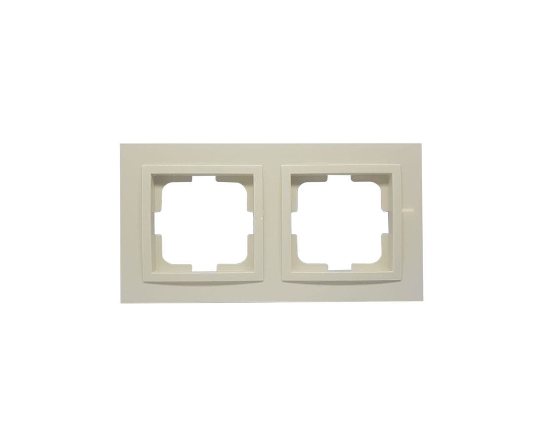 ჩარჩო ორიანი DESPINA cream - 102-170000-161 — როზეტები და ჩამრთველები